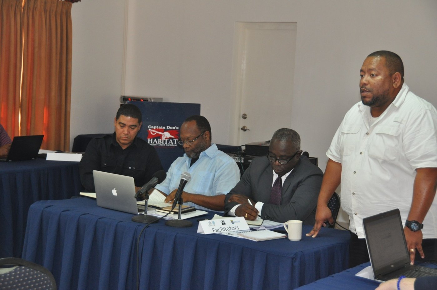 Facilitators panel at the UNESCO workshop in Bonaire